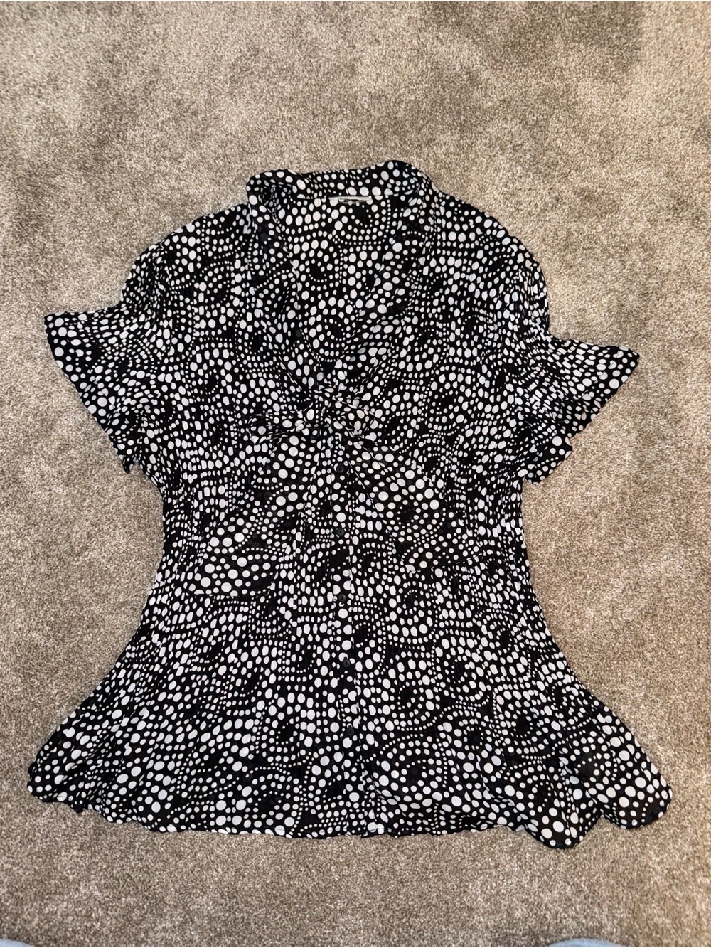 Black & White Polka Dot Blouse